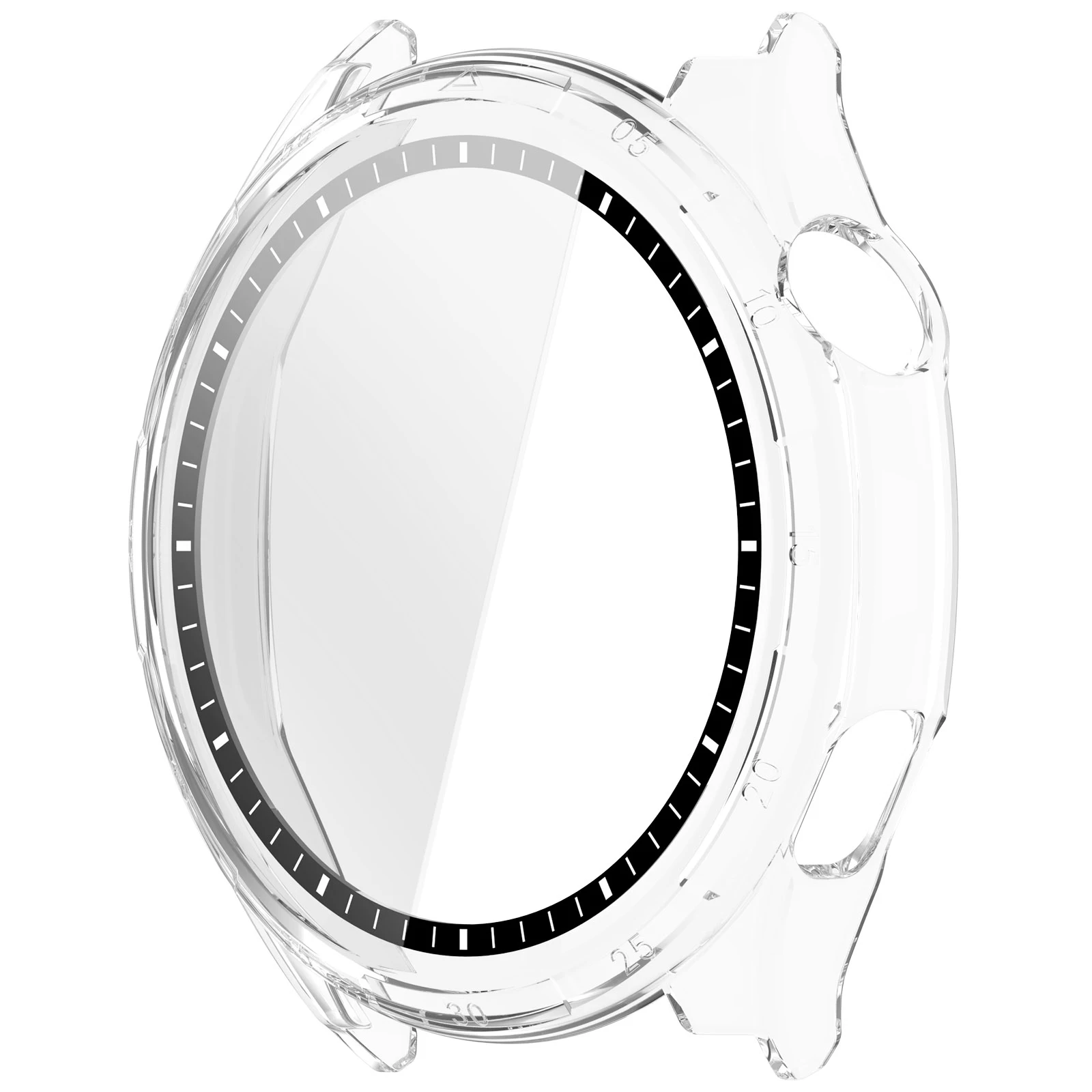 Smooth Touch Watch Case for Honor Watch 6 PC Hard Shell Tempered Glass Screen Protector Slim Fit Cover