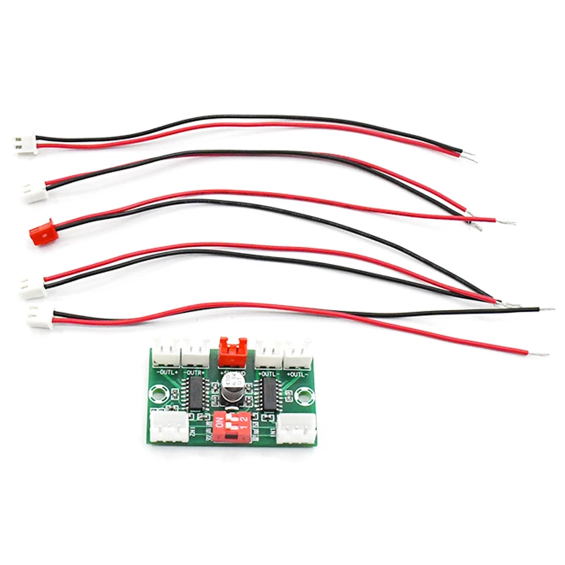 Mini XH-A156 PAM8403 Digital Audio Amplifier Board DC 5V 4 Channels 3W*4 Stereo Sound AMP with Cable for Laptop Desk Speaker