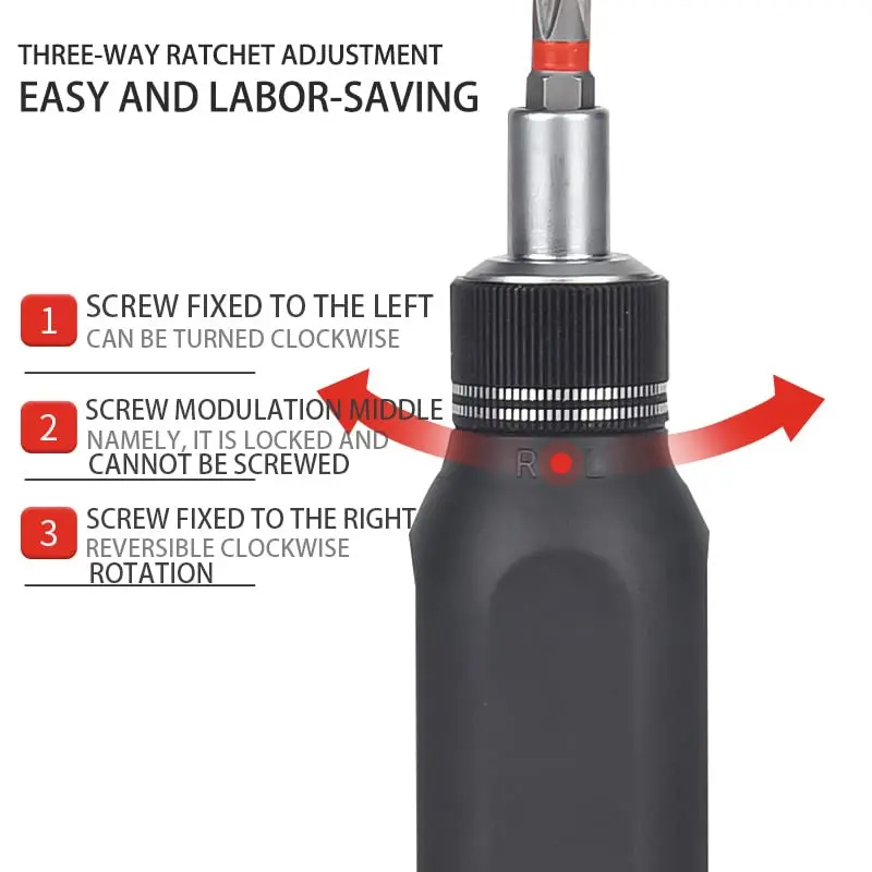 14/28 in 1 Ratcheting Precision Screwdriver Set with Magnetic Phillips Torx Drill Bit Multi-Function Manual Mini Repair Tool