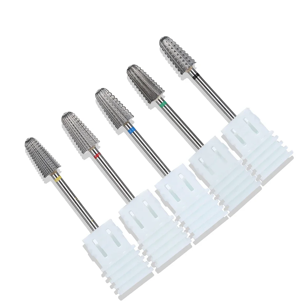 Fresa in metallo duro Manicure professionale Macchina per manicure rotativa elettrica Punta da trapano Testa di levigatura per unghie per rimuovere l'acrilico