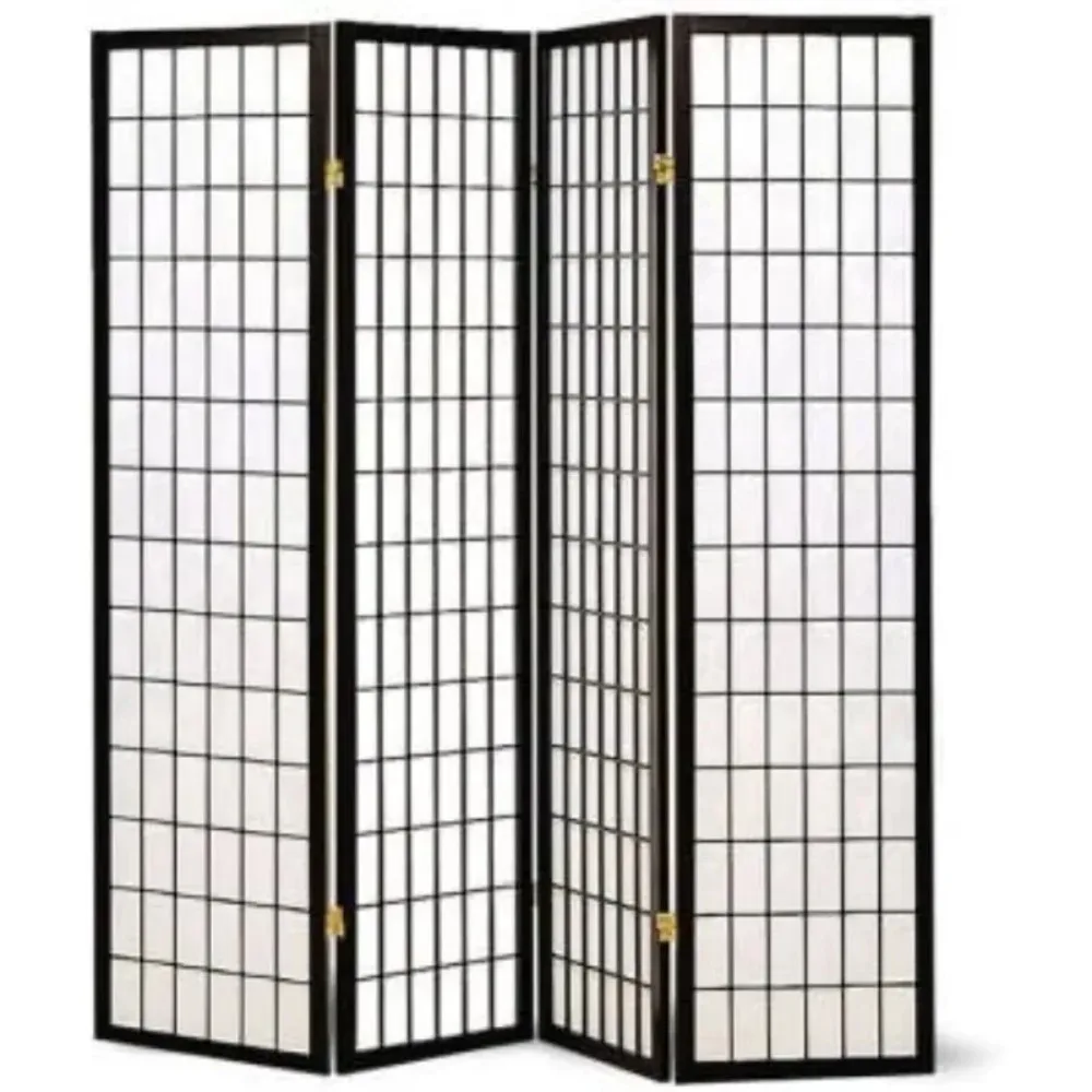 Panel Screen Room Divider 3-10 Panel (3 Panel, Black  White, Cherry , Natural )