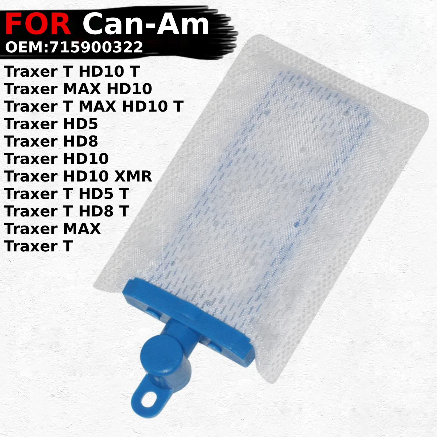 

Fits for Can-Am Traxer HD5 HD8 HD10 XMR T Motorcycle Fuel Pump Filter Element Filter Screen OEM:715900322 Replace Accessories