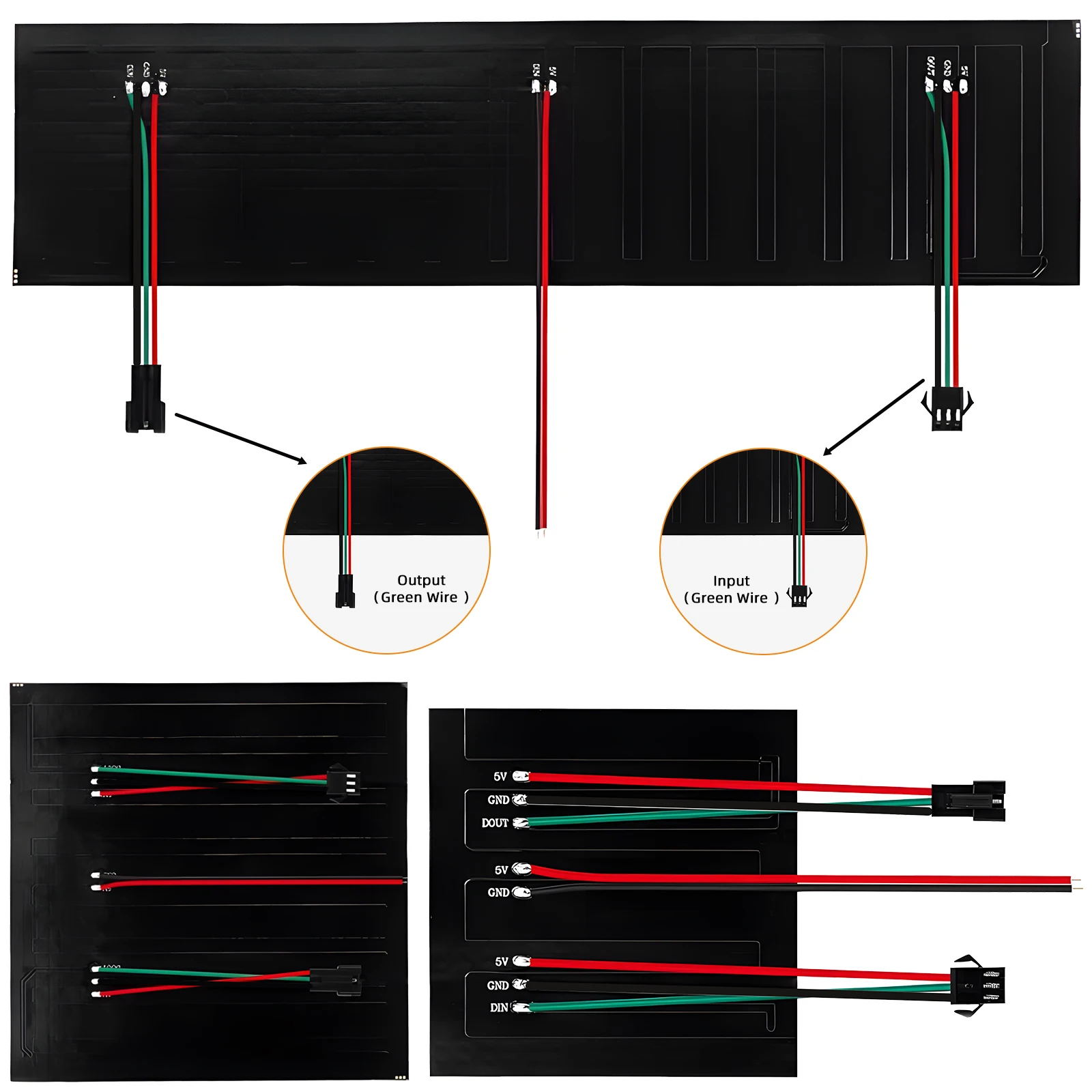 WS2812B Indywidualnie adresowalny cyfrowy elastyczny panel LED 8x8 16x16 8x32 Moduł Ekran matrycowy Dc5v