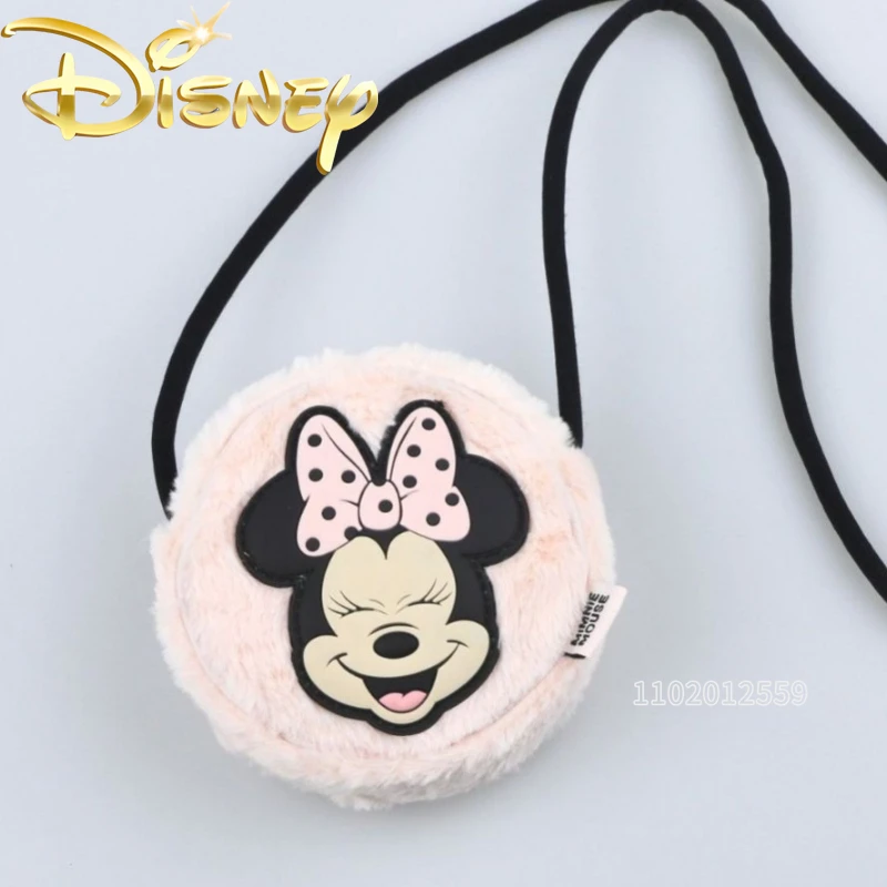 

Disney Minnie New Girls Shoulder Bag Cartoon Cute Plush Mini Girls Shoulder Messenger Bag Fashion Casual Girls Coin Purse