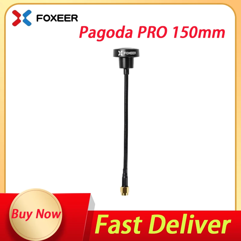 

FOXEER Pagoda PRO 150mm 5.8GHz 3dBi Omni FPV Antenna RHCP SMA for RC FPV Racing Freestyle Drones VTX Goggles DIY Parts