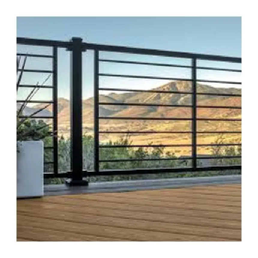 Sistema de trilhos de deck de haste de trilhos de varanda de aço inoxidável de design moderno de personalização