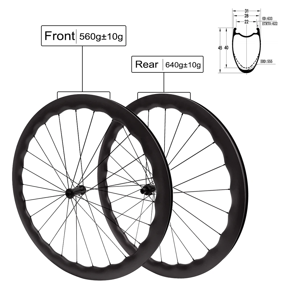 

6560 Carbon Wheel Set , 700c Road Bike Wheels, Wave Ring, Disc Brake, V Brake,28MM Wide Gravel Bicycle Wheel,Clincher Tubeless