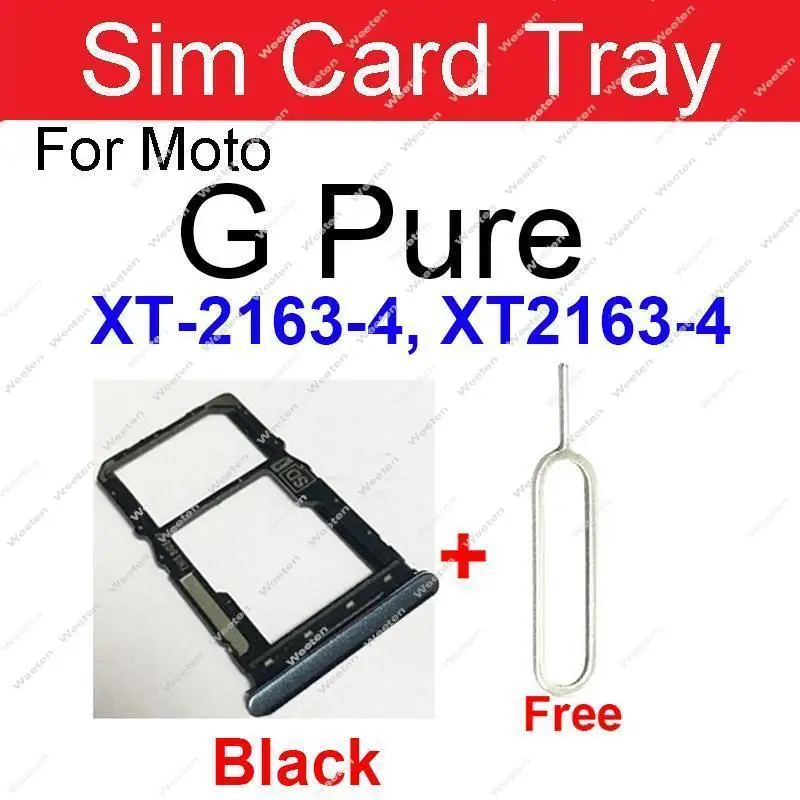 Sim Card Tray Holder For Motorola Moto G Fast G Pro G Pure G Stylus 5G G Power 2021 2022 Sim Card Socket  Card Reader Adapter