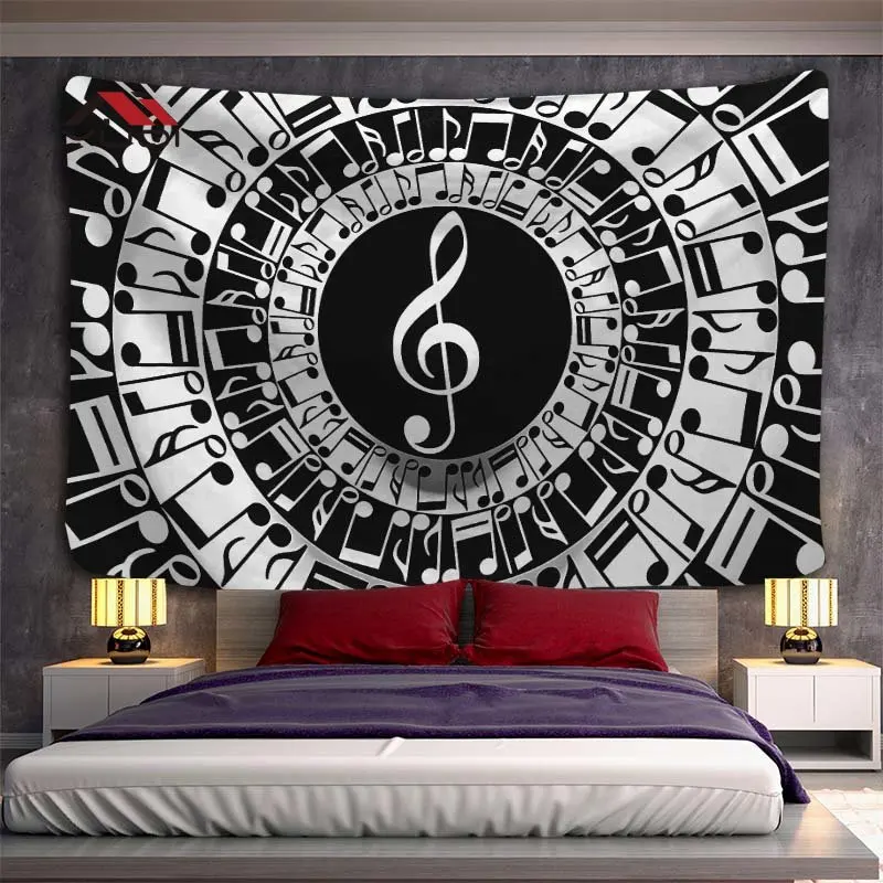 

Musicnote Piano Pattern Wall Tapestry Music Large Size Tapestry Tapestries Living Room Home Decor Tapestri 6 Sizes