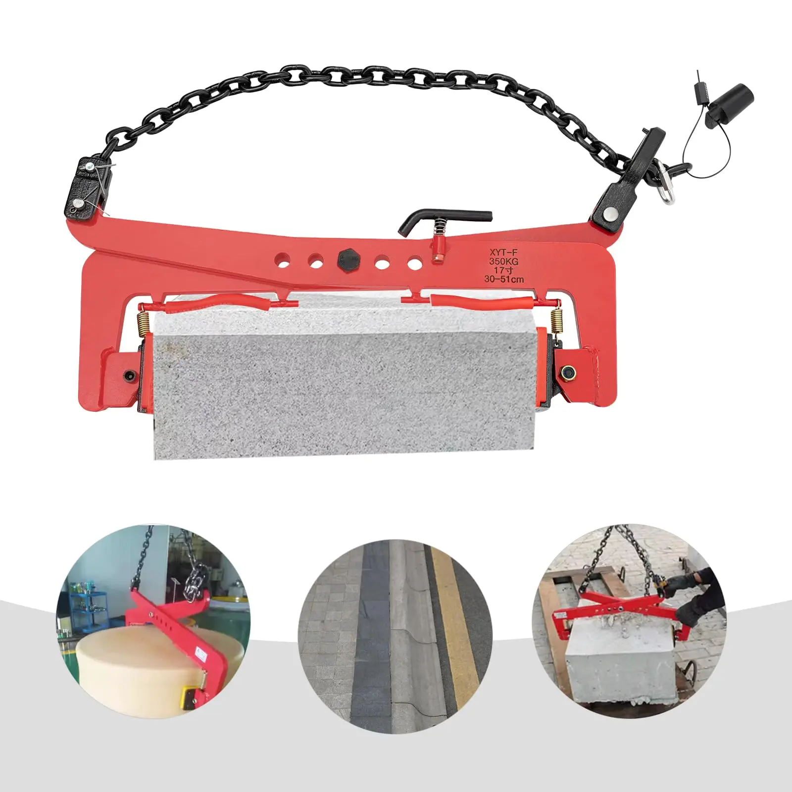 350kg/771.6 Lbs Granite Slab Lifting Clamp Lifting Clamps Lifting Pliers Vertical Steel Plate Clamp of Glass Slabs Metal Sheet g