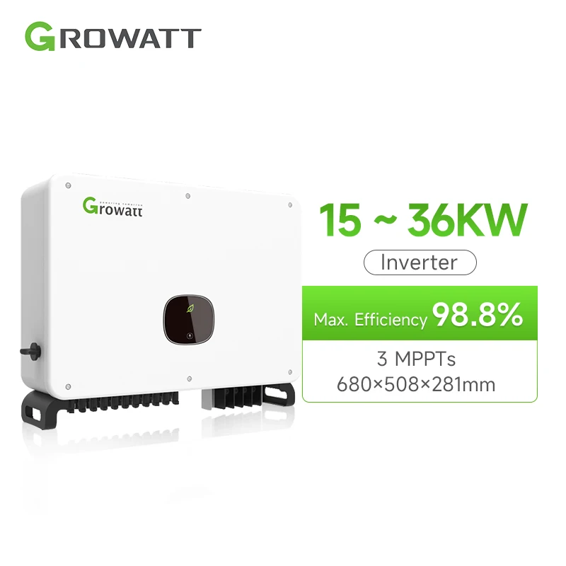 Growatt MA C 15~36KTL3-XL Three Phase 15KW 20KW 22KW 25KW 30KW 36KW On Grid Solar Inverter