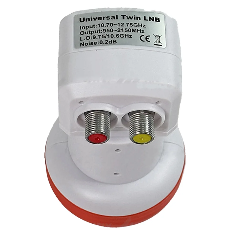 20PCS Convertidor Lineal Dual Universal LNB Full HD KU-BAND, Receptor de TV Satelital Digital Twin LNB 9,75/10,6 KU LNB Dropshipping
