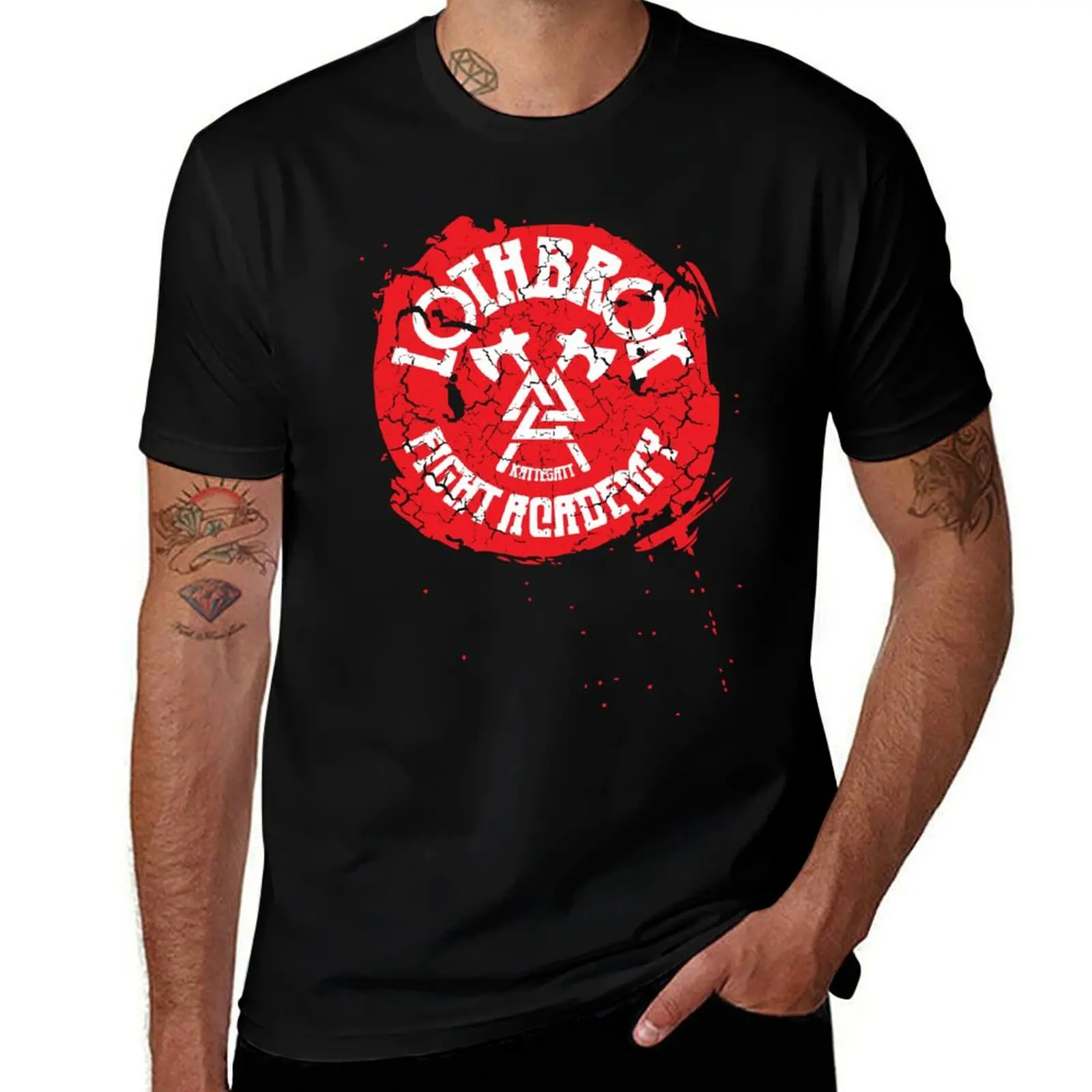 

Lothbrok Fight Academy T-Shirt t shirts for man pack white t shirts with prints T-Shirt