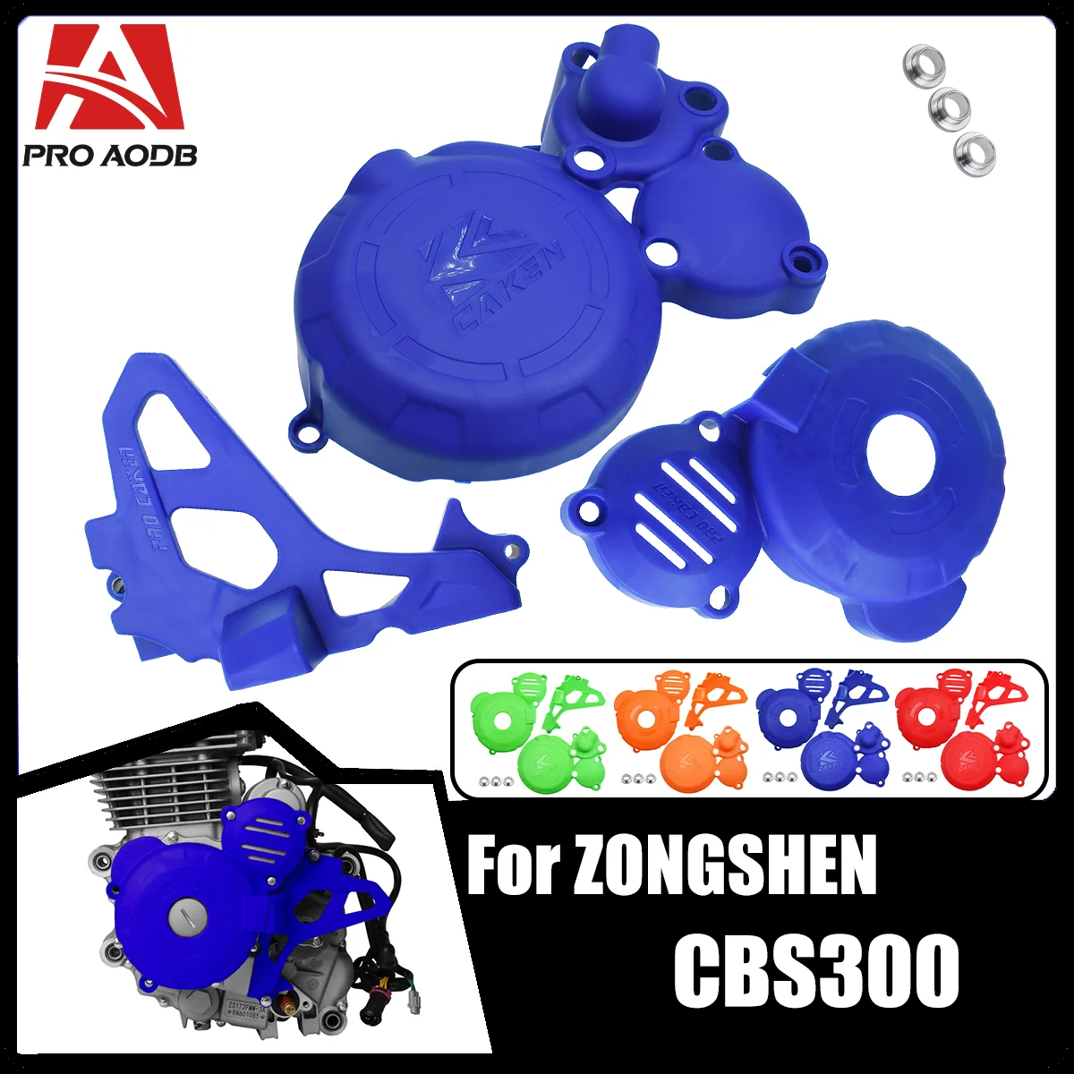 Motocicleta magnética motor de proteção embreagem driver roda dentada cárter ignito capa para zongshen cbs300 hjmoto kews zuma aj1