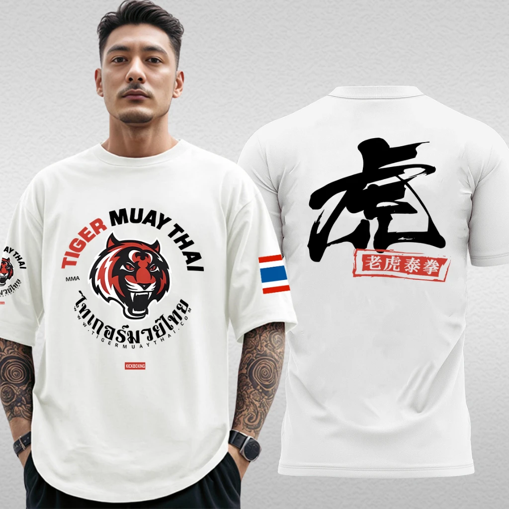 

Новые поступления, футболки для фитнеса Tiger MuayThai, летние мужские повседневные футболки с короткими рукавами, комплексные футболки для боевых тренировок ММА, топы