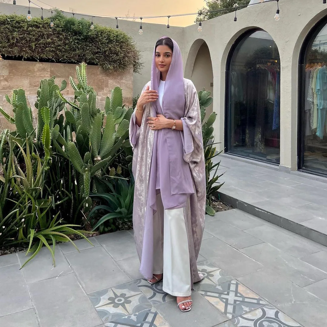 Muslim Women Abaya Dress Open Kimono Cardigan Eid Djellaba Marocain Saudi Arabic Robe Kaftan Dubai Turkey Islam Robe Clothing