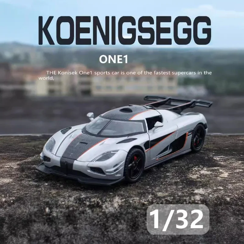 سبيكة Koenigsegg One 1 Supercar Model collecast ، Voiture minimature Diecast ، لعبة مركبة معدنية ، هدية لصبي ، مقياس