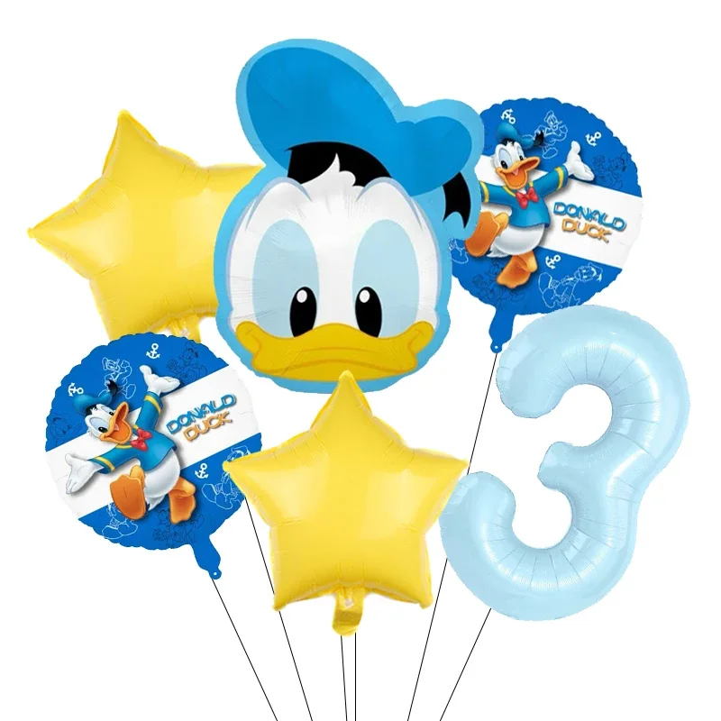 Cartoon Donald Nummer Eend Daisy Aluminium Film Ballon Set Bolvormige DIY Verjaardag Arrangement Feestdecoratie Ballonnen Kawaii