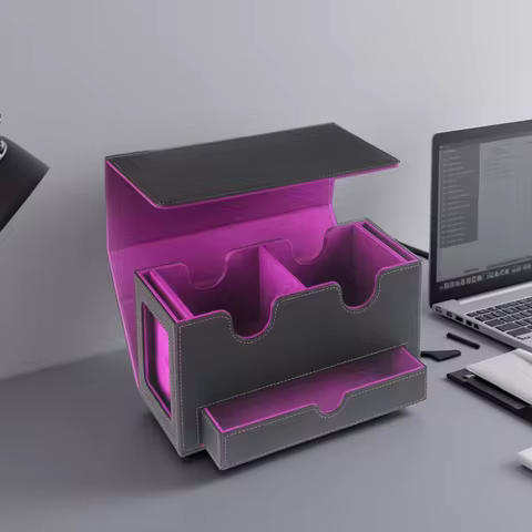 Commander Trading Card Deck Storage Box Game Magic the gathering Triple sleeved TCG Game Case Collection For YUGIOH Big Red Blue