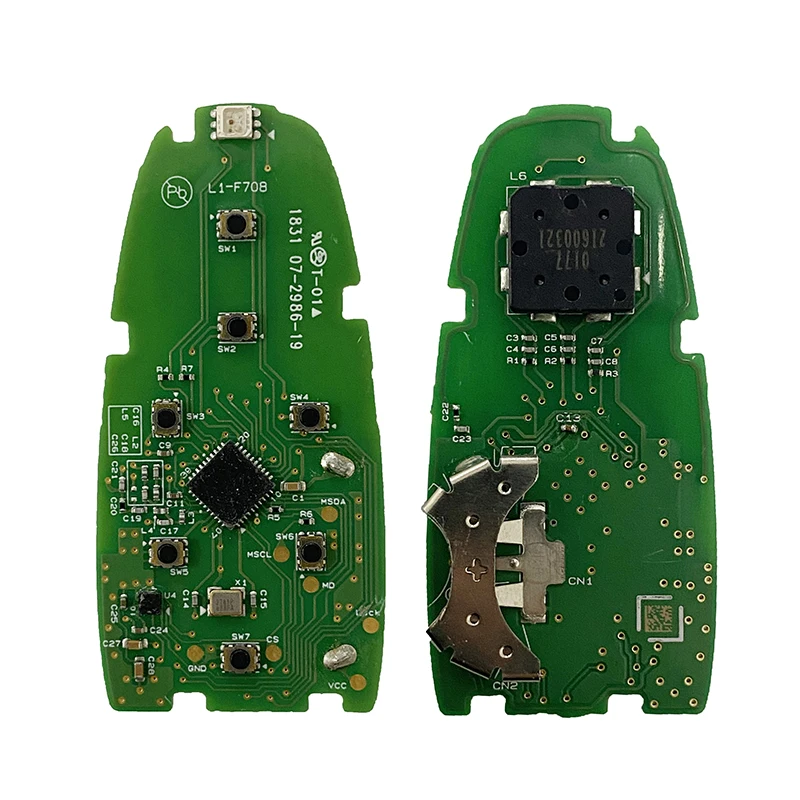 CN020159 kunci mobil pintar 7 tombol PCB asli untuk Hyundai Sonata 2019-2021 Chip Fob jarak jauh 47 433Mhz PN 95440-L1500 TQ8-F08-4F28