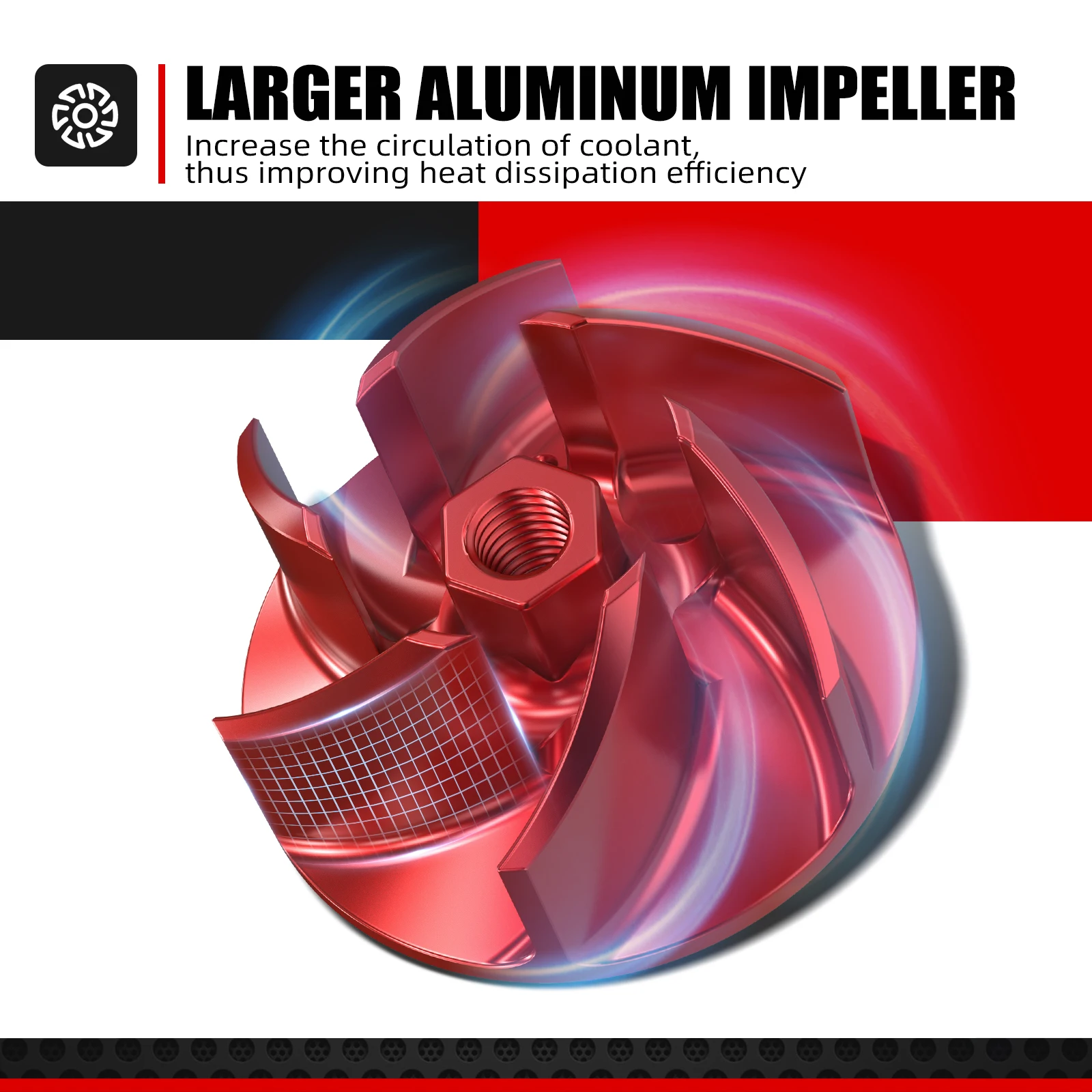 NICECNC Motorrad Wasserpumpe Laufrad Kühler Spacer Kit Für 2021-2025 Honda CRF450 CRF450R CRF450RX CRF450RWE CRF450R RX RWE