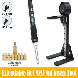 Brass Insert Nut Press Heat Insertion Tool for Plastic 3D Printer Adjustable Temperature Electric Soldering Iron Hot Melt Nuts