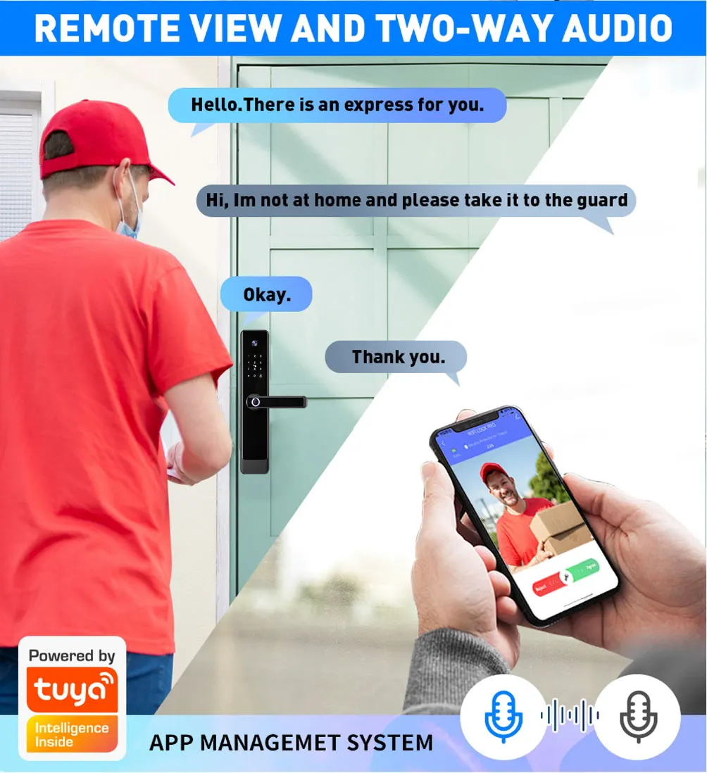 Peephole Cateye Camera Phone Video Remote Unlock Tuya WiFi 6068 7068 5572 6085 Card Keyless Digital Electronic Smart Door Lock