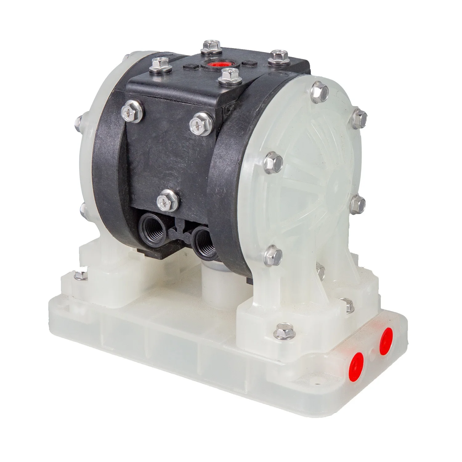 1/4 Inch PP Plastic Diaphragm Pump, Pneumatic Double Diaphragm for Chemical Wastewater and Industrial Fluid Transfer