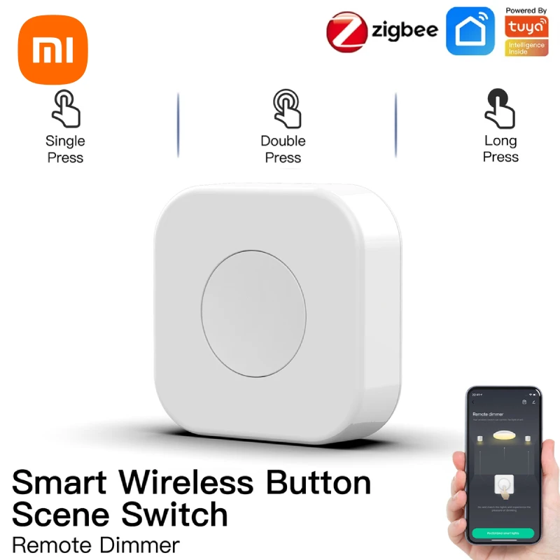 

Xiaomi Tuya ZigBee Button Smart Scene Switch Multi-scene Linkage Wireless Remote Control Intelligent Smart Home Zigbee Gateway