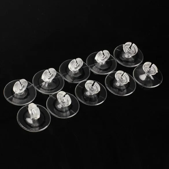 10-100pcs Aquarium Suction Cup Air Tube Holder Sucker for Fish Tank Pump Oxygen Air Tube Fixing Clip 4/6mm Accessories