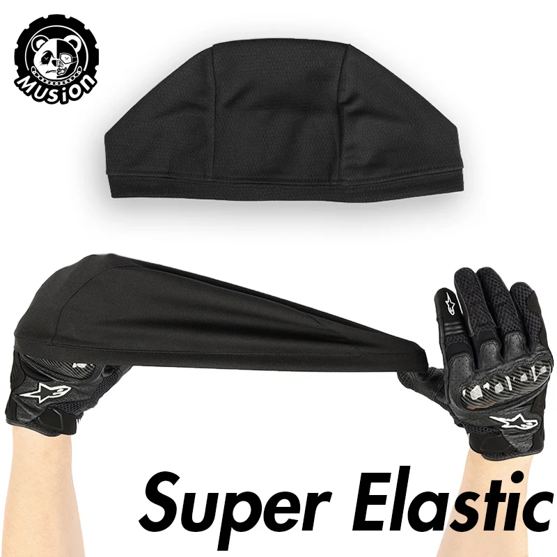 Musion 10K Vents Beanie Cap Bonnet for Men Sweat Absorbent Skull Cap Under Helmet Moisture Wicking Cycling Cap for Rider image 2