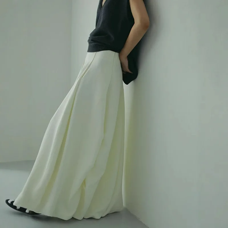 

Gagarich Japanese Spring Summer Flower Bud Retro Fashion Skirt Three Dimensional Lightweight Fluffy Slimming Long Skirts