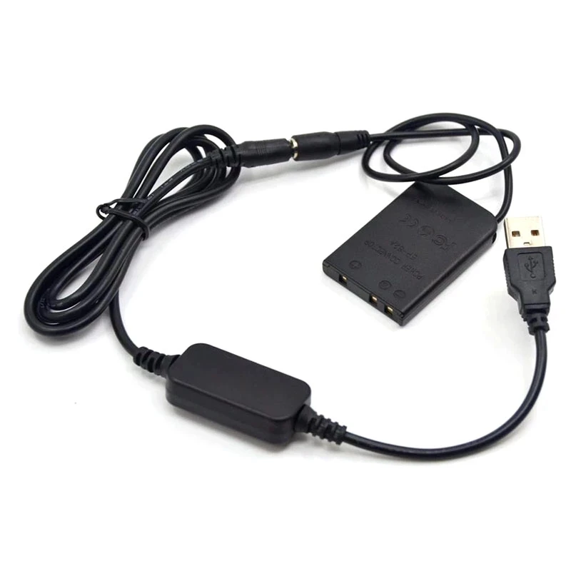 

EP-62A DC Coupler + EN-EL5 Dummy Battery 5V USB Cable Adapter For Nikon Coolpix S10 P80 P90 P100 P500 P510 P5000 P5100