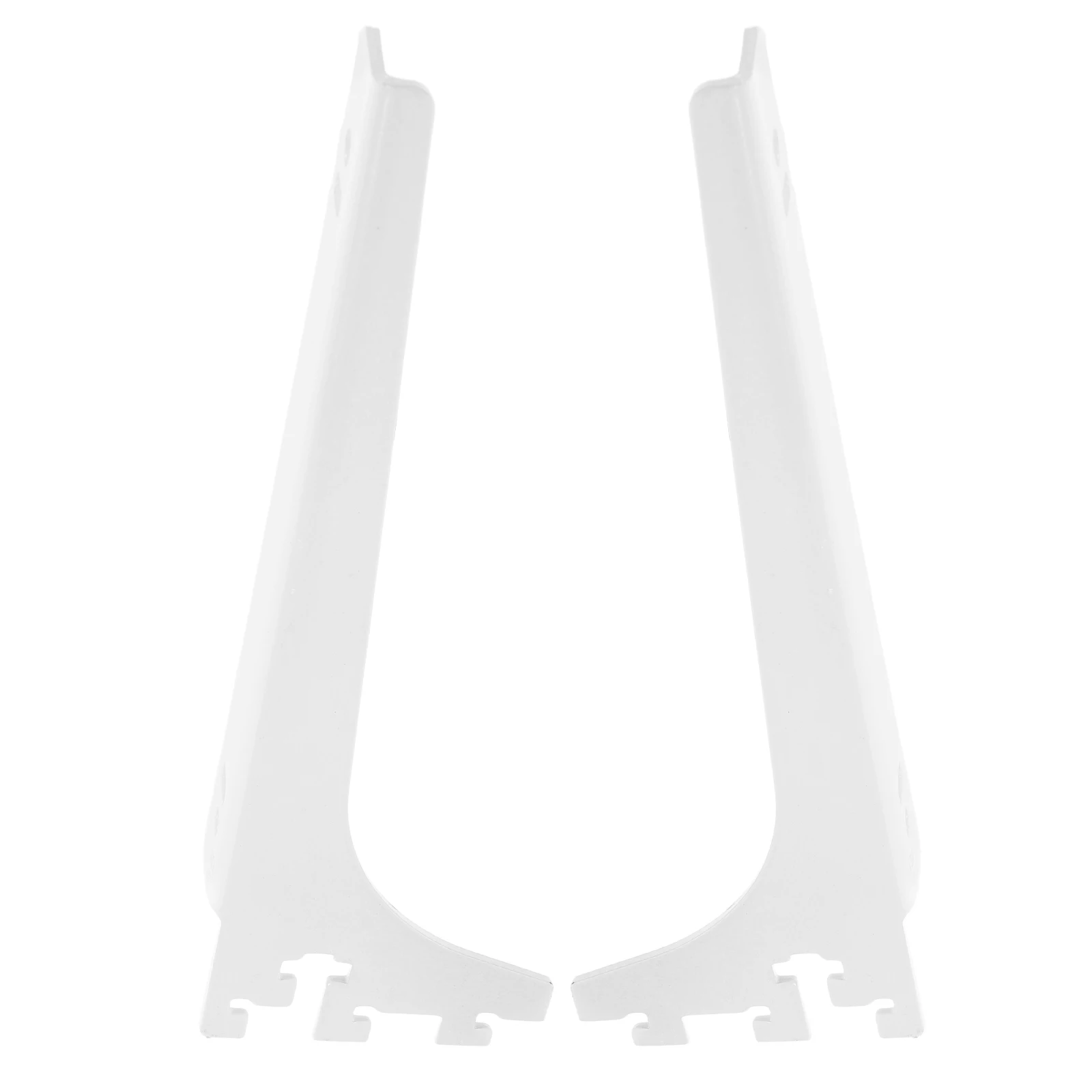 

Heavy Duty Shelf Board Brackets White Steel Home Storage Closet Track System Hardware Pole Support Sturdy Display Organization