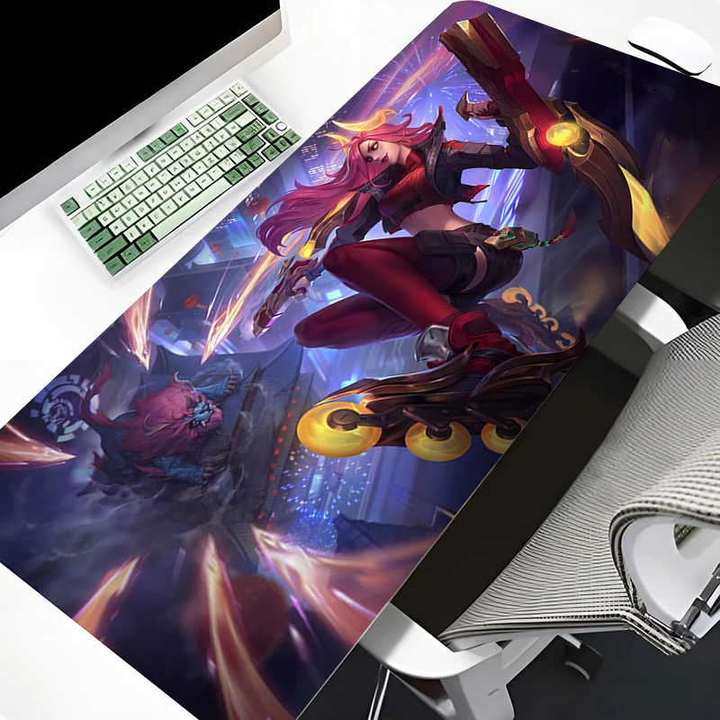 

League of Legends Miss Fortune Mousepad Laptop Anime Keyboard Mouse Mat XXL Large Mouse Pad Keyboards Gamers Decoracion Desk Mat