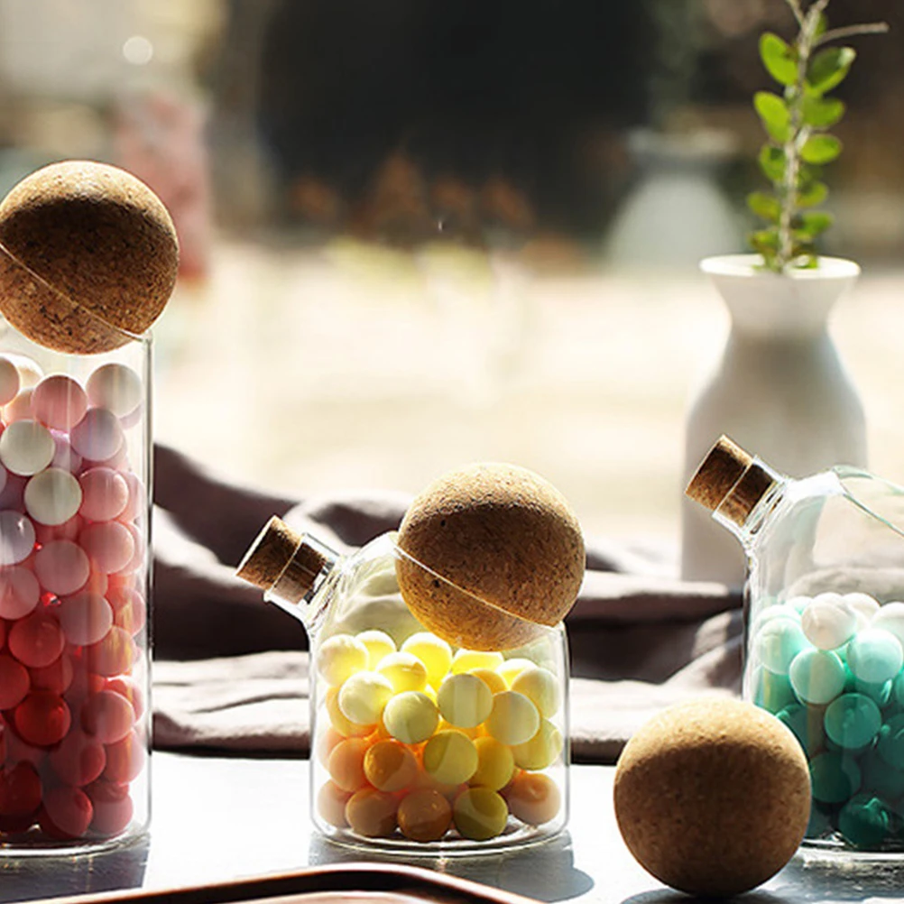 

Airtight Food Storage Containers Glass Jars Sealed Lid Kitchen Bamboo Cover Tea Canisters Safe Long Use