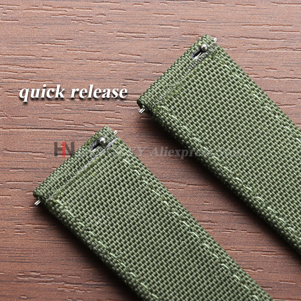 Pulseira de relógio de náilon de pano de vela premium 20mm 22mm para omega negócios borboleta fivela bandas liberação rápida masculino feminino cinto acessórios