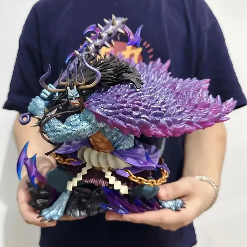 

One Piece Four Emperors Kaidou Orc Form Anime Action Figure Wolf Teeth Stick Statue PVC Model Decoration Collection Toy Gifts