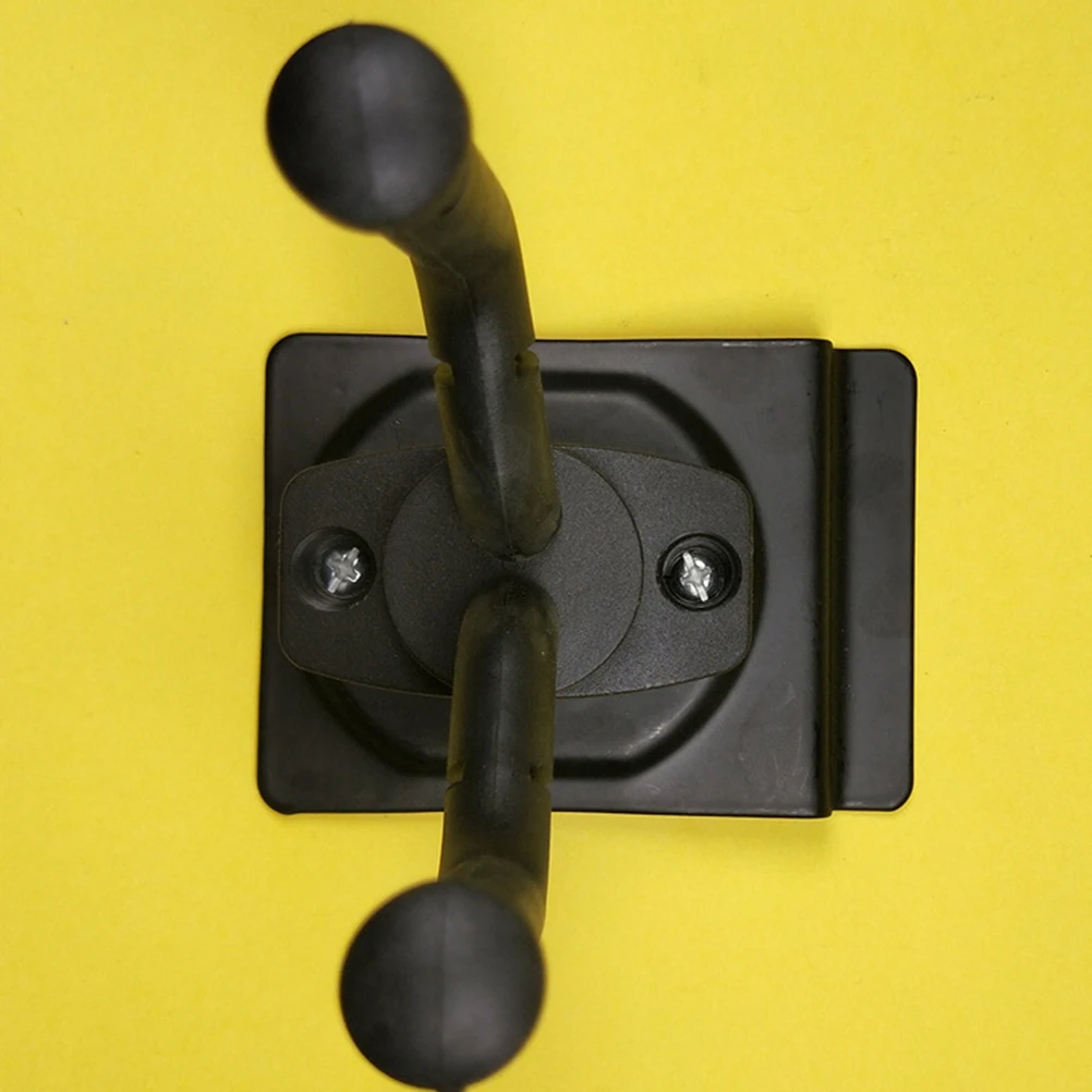 

2 PCS Guitar Stand Wall Mount Hook Brackets Metal Wall-mounted Black Soft Holder