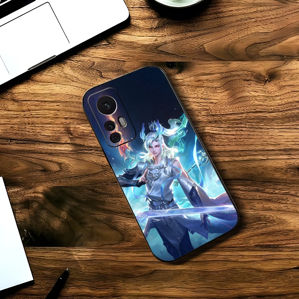 K-King Of Glory Male Hero Phone Case For Xiaomi 11 Redmi Note 11 5G 8T 9A 9 10T Note8Pro Note9 12SUltra Black Case