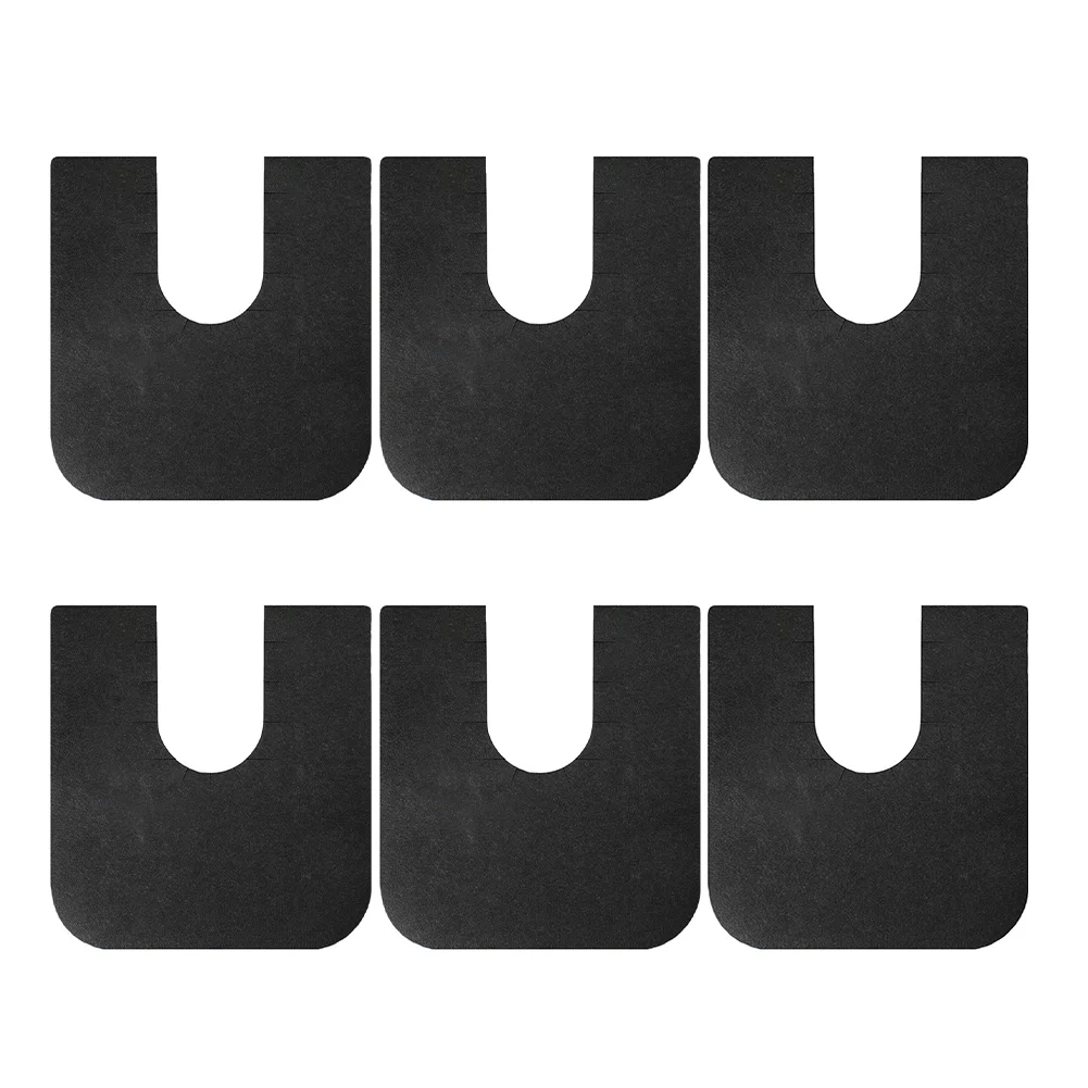 

6pcs U-Shaped Washable Toilet Training Mat Soft Non-slip Quick-dry Family Bathroom Mat Bathroom Bibulous Shower Carpet