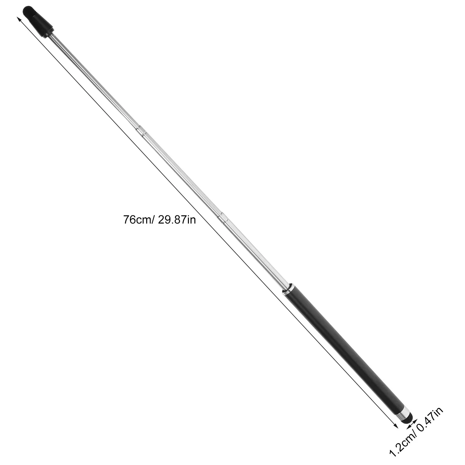 Dual Tip Telescoping Stylus Pen for Interactive Whiteboard Touchscreen Devices Tablet Laptop Screen Digital Annotation Stylus