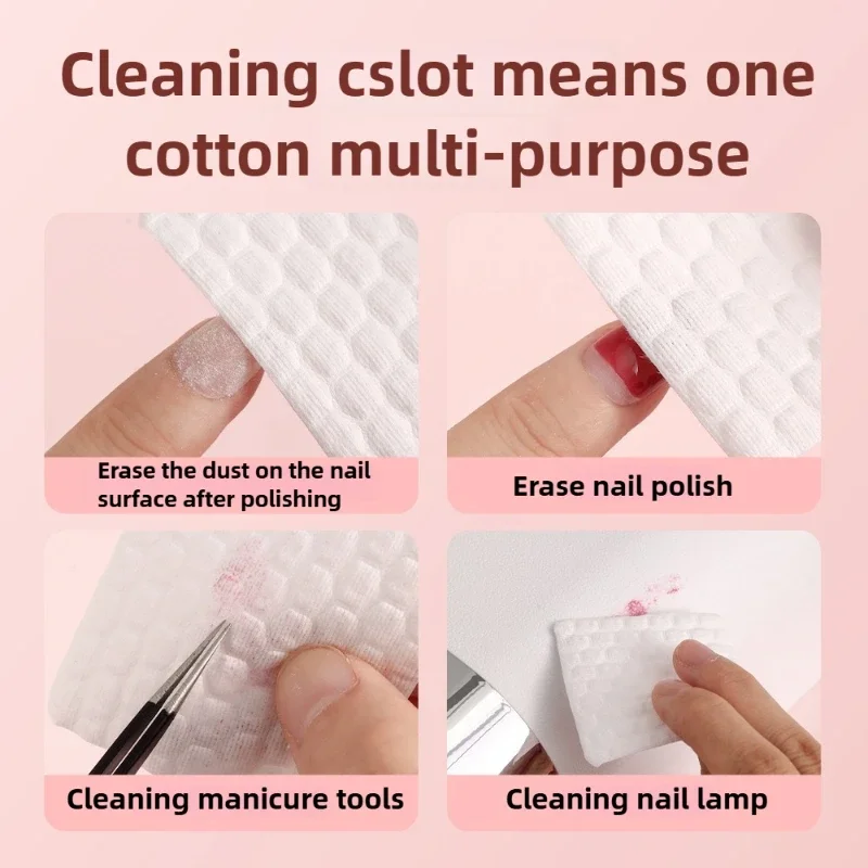 500/300枚入り 糸くずの出ないネイルコットン UVジェルネイルチップ用 ポリッシュリムーバーワイプ ペーパーパッド ネイルクリーナーパッド マニキュアクリーニングツール