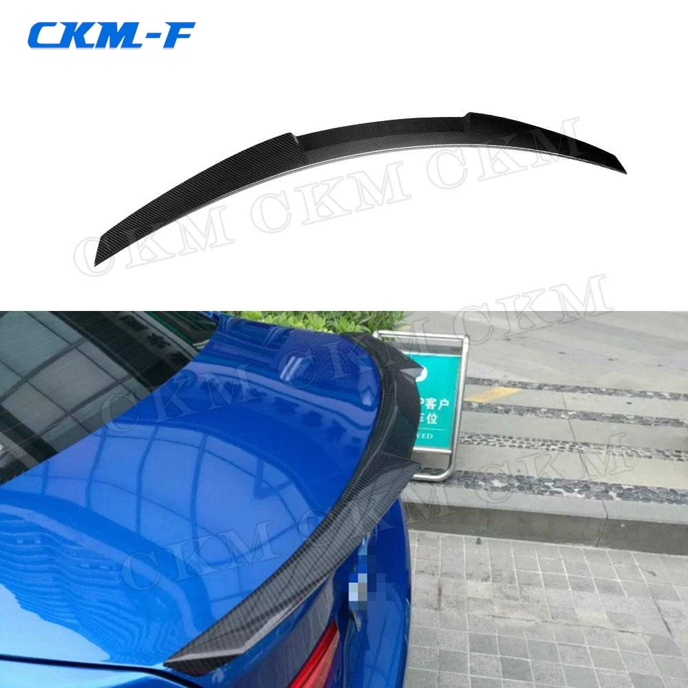 

Rear Trunk Boot Lip Spoiler Carbon fiber for BMW 3 Series E90 Sedan 2006-2011 Gloss Black Rear Trunk Spoiler Wing Lip