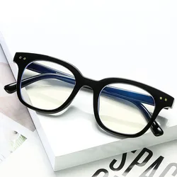 Fashion Trendy Eye Glasses for Men Frames Square Shape Anti Blue Light Computer Glasses Men Big Size Women Eyeglass