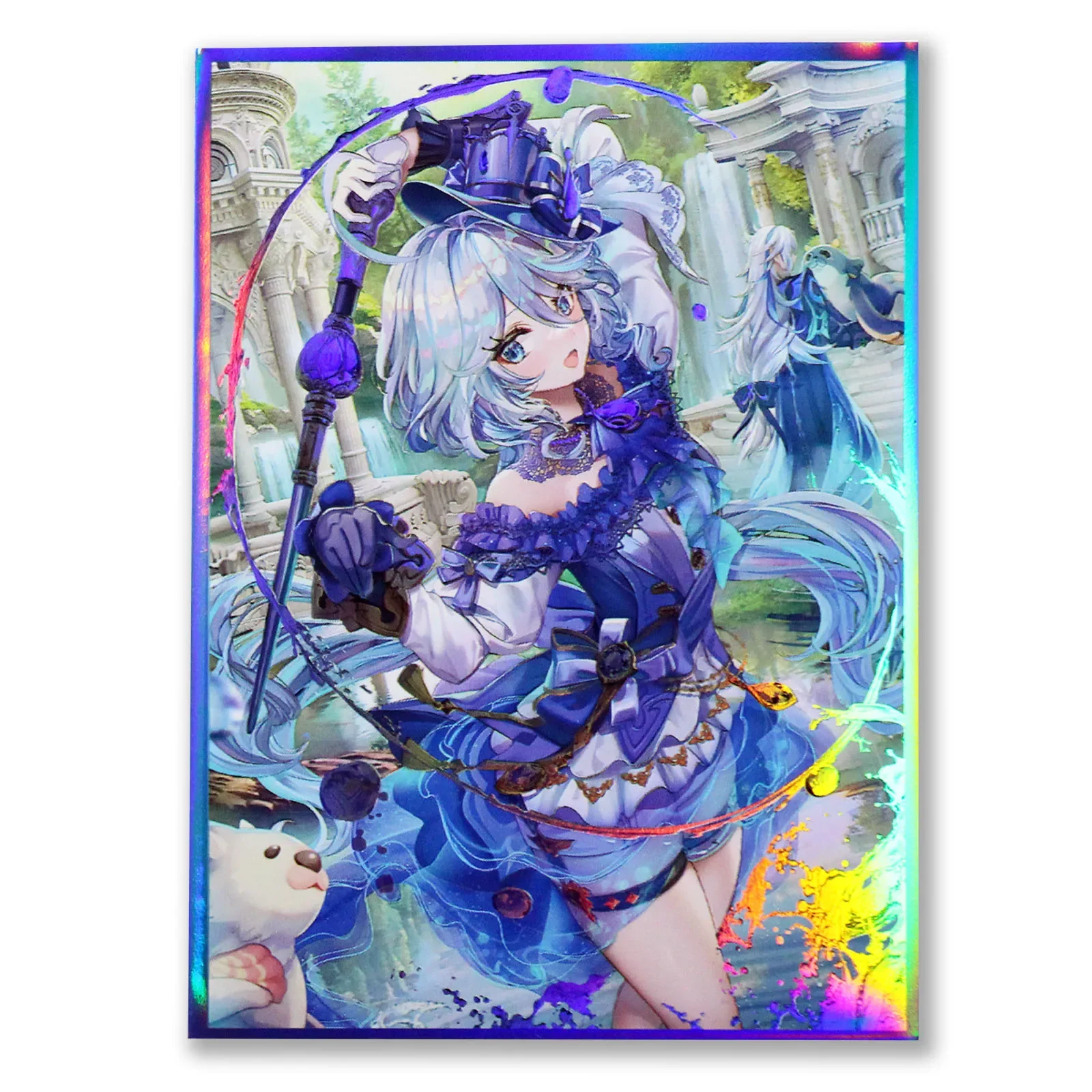 

60pcs 67x 92mm Holographic Standard Size Trading Cards for MTG/DTCG/PTCG/PKM Art Anime Printing Card Sleeves Protectors