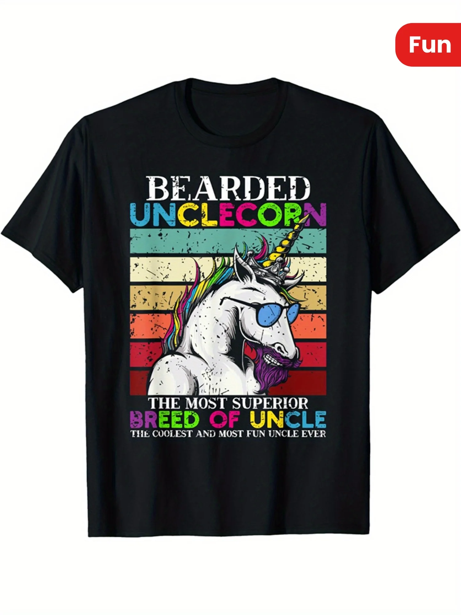 

Футболка с бородой Uncle Unicorn Guy | Забавная мужская футболка