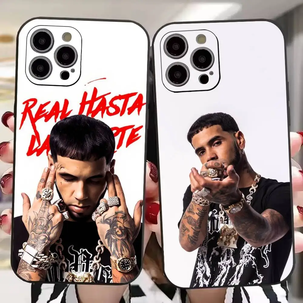

Rapper Anuel AA Real Hasta La Muerte Phone Case For iPhone 17, 16,15,14,13,12,11 Plus,Pro Max, Others Soft Black Cover