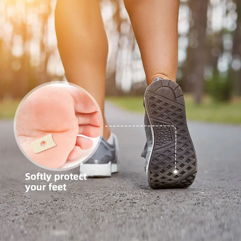 カルスクッションパッド、足の圧力と摩擦によるカルス、魚の目、水疱、蚊刺されを防ぎます、ラウンドソフトフォーム