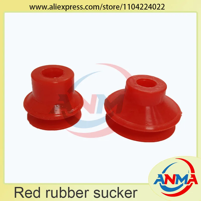 

10Pieces Double-layer Red Suction Nozzle 40X22X24mm 22X31X26mm Sucker For Printing Machine Parts